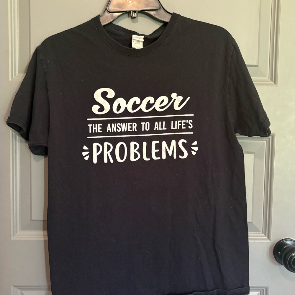 Black Soccer Graphic T-Shirt